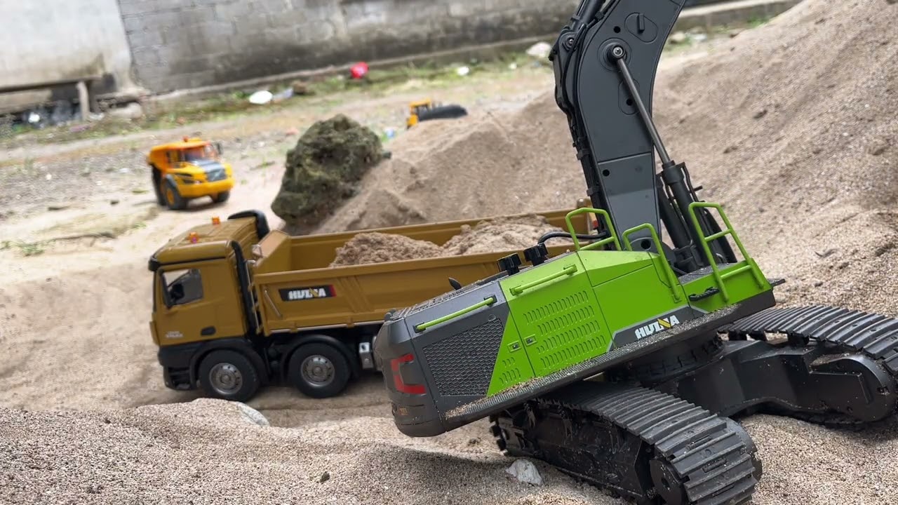 Best Action Miniatur Construction Rc Excavator, Bulldozer Huina 1554, 1536 & Volvo e591