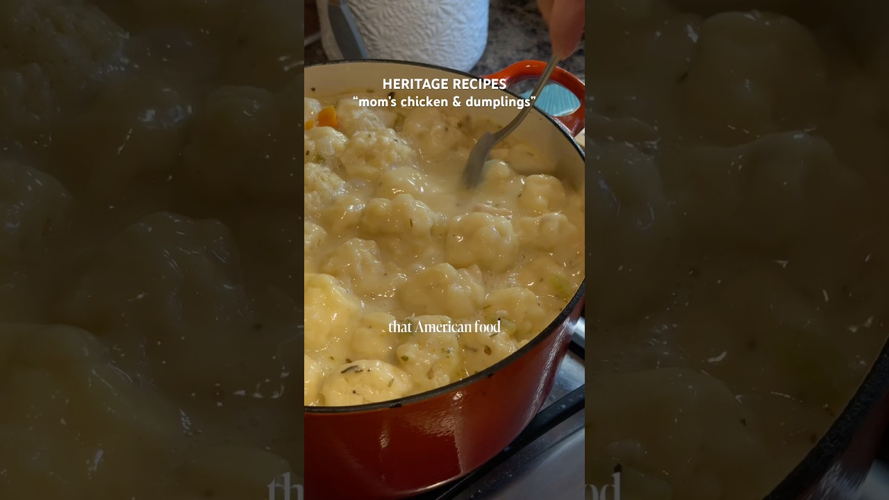 HERITAGE RECIPES ~ Chicken and dumplings with Samantha 🥘🇺🇸#chickenanddumplings #heritagerecipes