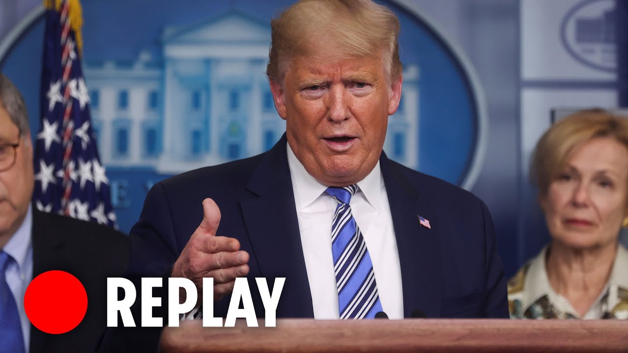 President Donald Trump coronavirus daily briefing - LIVE