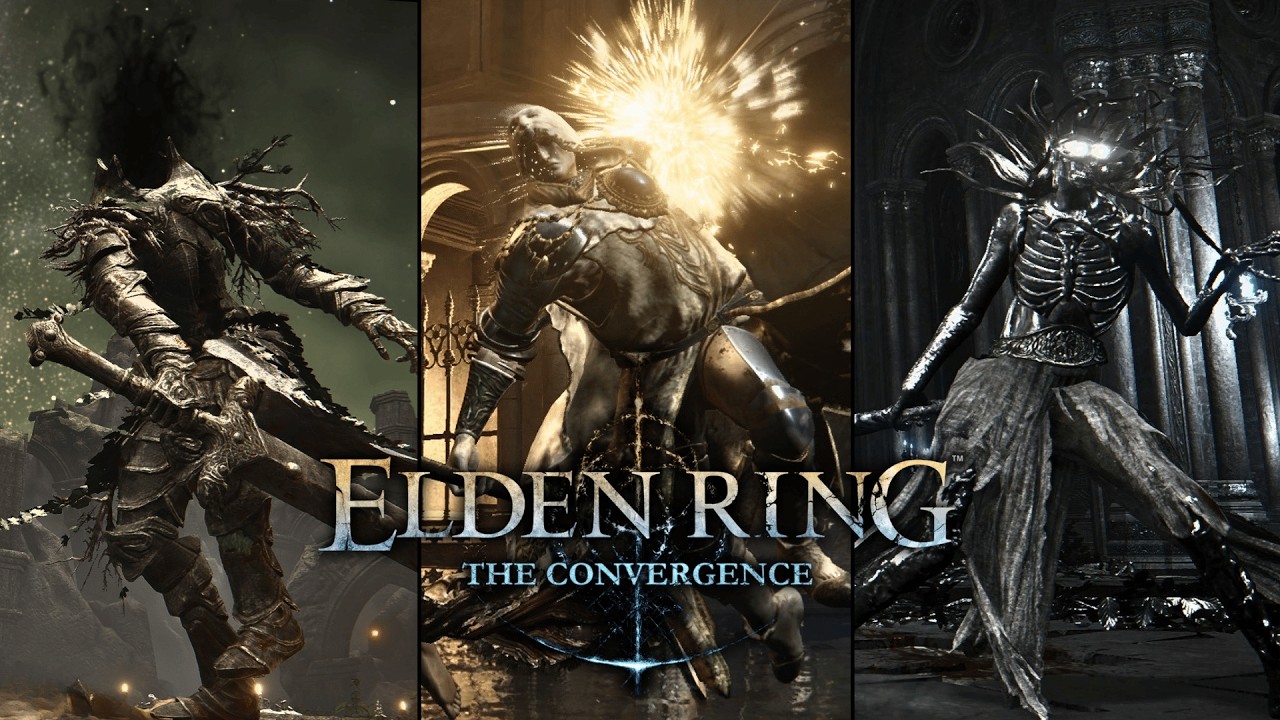 Elden Ring Convergence 3.0 - New Bosses No Hit & Weapons Showcase