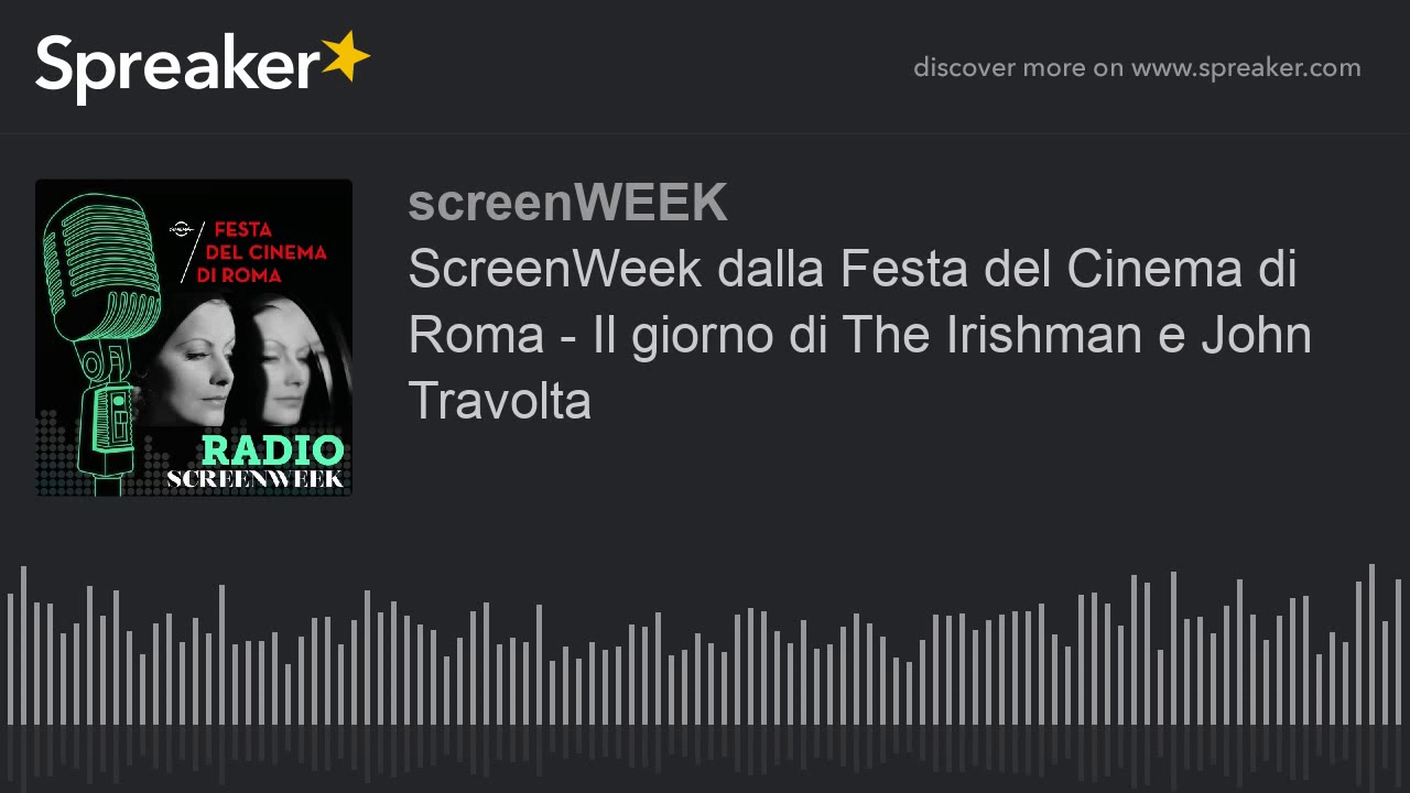 ScreenWeek dalla Festa del Cinema di Roma - Il giorno di The Irishman e John Travolta