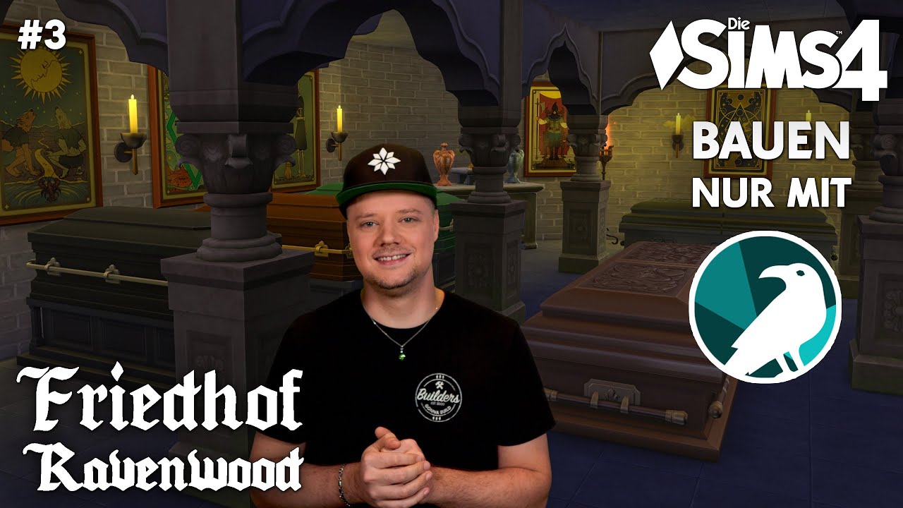Friedhof bauen 💀🪦 NUR mit dem Die Sims 4 Leben & Tod Erweiterungspack #3: Krypta & geheimer Abgang