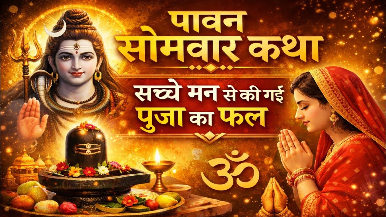 पावन सोमवार कथा: सच्चे मन से की गई पूजा का फल | Somwar Vrat Katha | Shiv Bhakti कथा