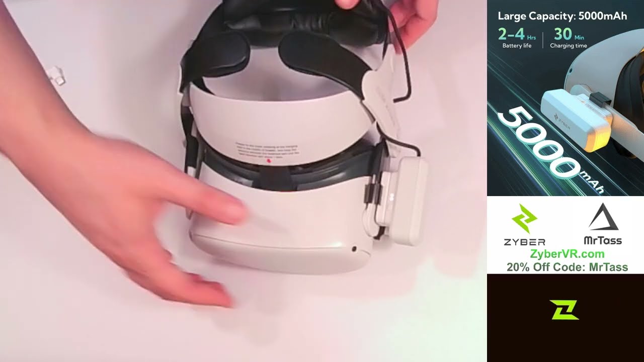 MrTass Review - Zyber VR - 5,000mAh Magnetic VR Battery Pack