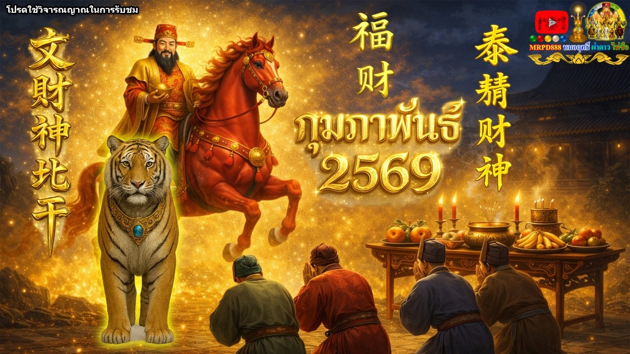 หมอฤทธิ์ ผ่าดาว ดูดวงจีน ปีขาล เดือนกุมภาพันธ์ 2569 12 ปีนักษัตร