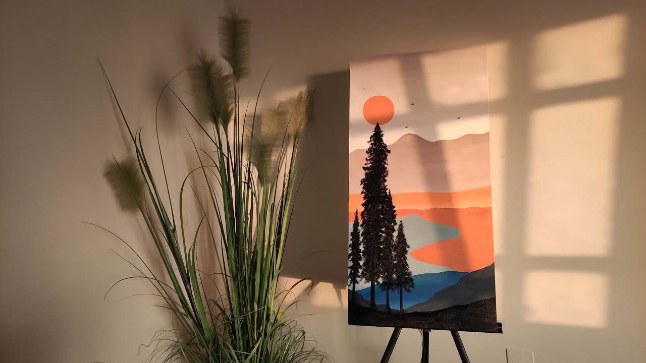 How to paint Boho painting for beginners