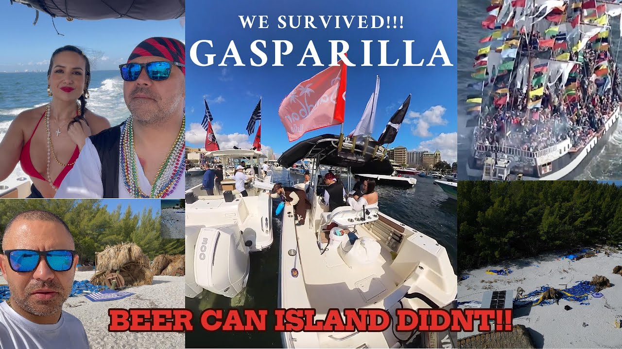 We survived GASPARILLA 2024 but check the DESTRUCTION in Beer Can Island Tampa