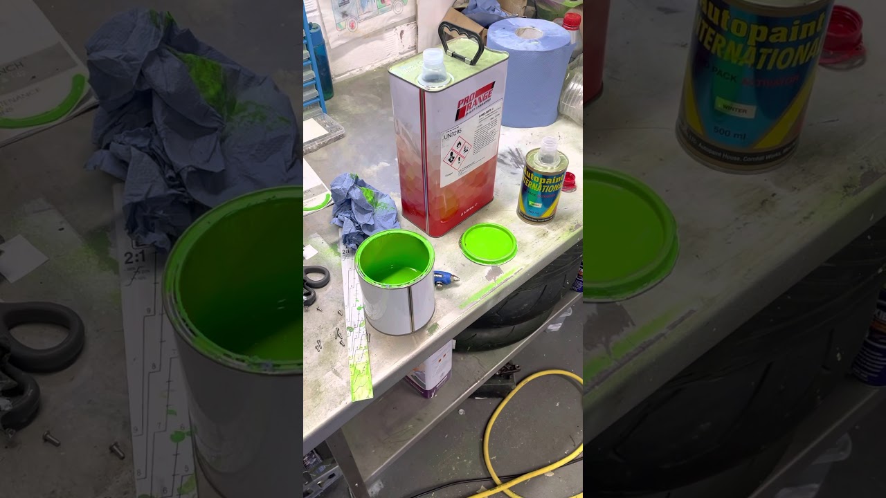 How to mix car paint. Understanding paint ratios with john.  Two pack paint
