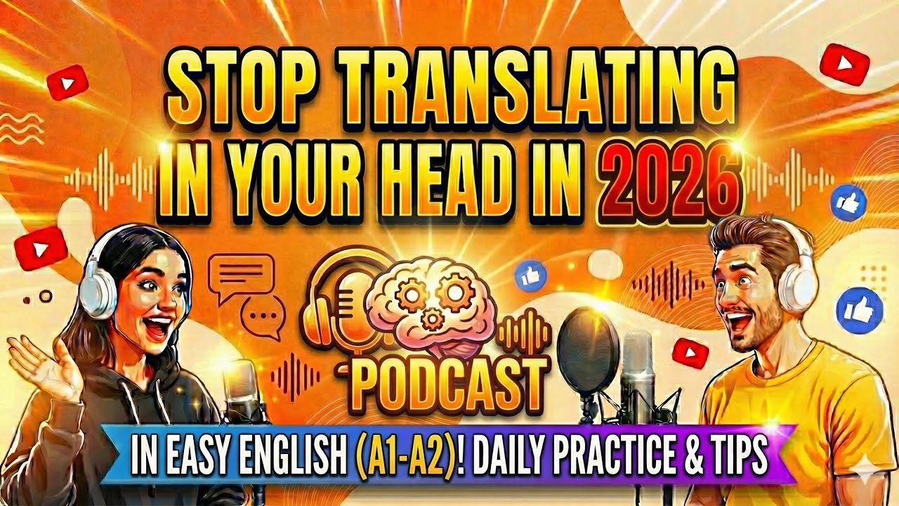 Stop Translating in Your Head! 🚫🧠 How to Think in English (2026 Fluency Guide) | (A1-A2)