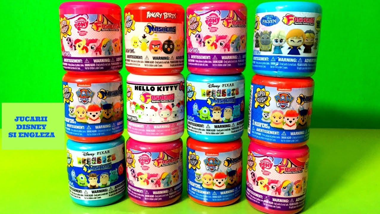 Jucarii  Oua cu Surprize Fashems si Mashems Frozen Patrula Catelusilor Angry Birds Hello Kitty