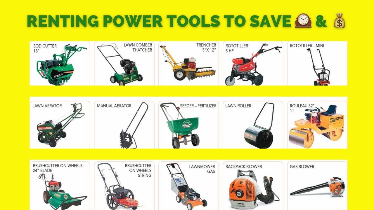 Transform Your Yard with Power Landscaping Tools From the TOOL RENTAL YARD