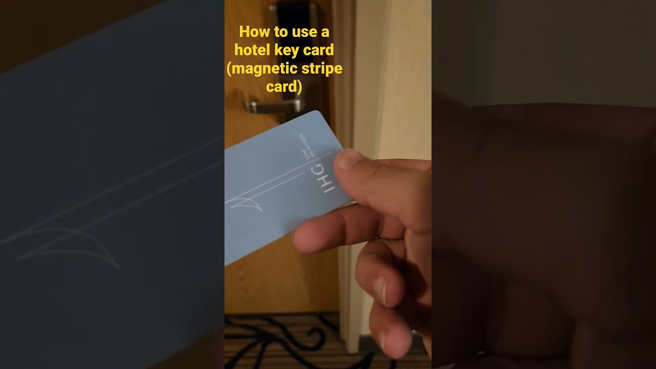 how to use hotel key card, magnetic stripe cards, hotel room