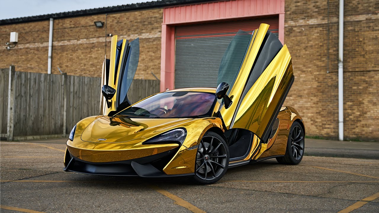 McLaren 540c Gold Chrome Vinyl Wrapping Process | Sony A7SIII Sigma 24-70mm f2.8 S-Cinetone