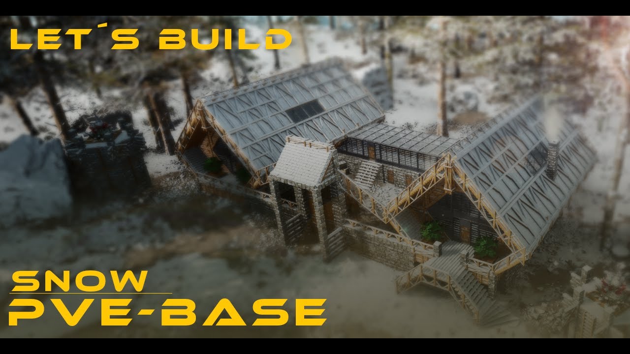 Ark Survival Ascended/ Snow PvE Base Build / kreatives bauen in ARK/ASA