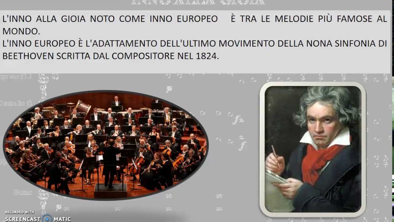 LEZIONE SULL'INNO EUROPEO