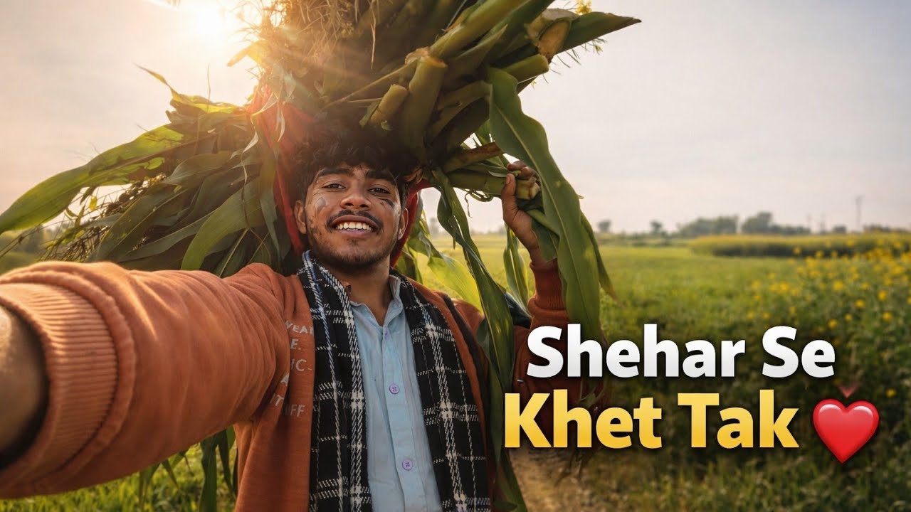Bacho ki Masti, Bujurgo ka Raam 🙏 | Hare Bhare Khet | Village Vlog 😄