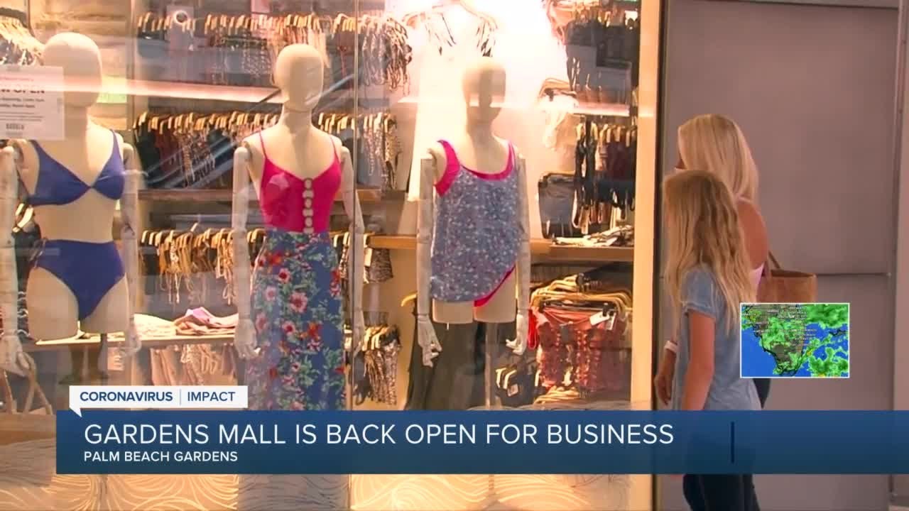 Stores reopen at the Gardens Mall in Palm Beach Gardens