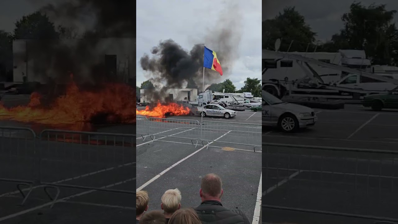 Aranis Klaas Monstertruck Stuntshow 2023 Jever - Feuerstunt #Shorts