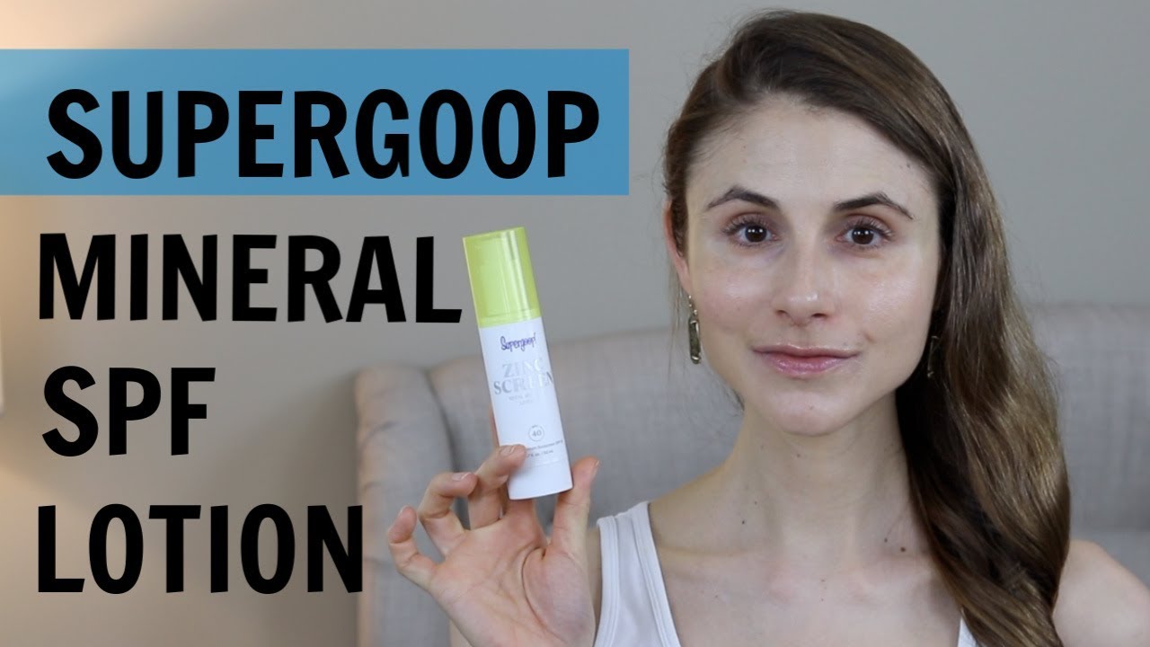 SUPERGOOP ZINCSCREEN MINERAL SPF LOTION REVIEW| DR DRAY