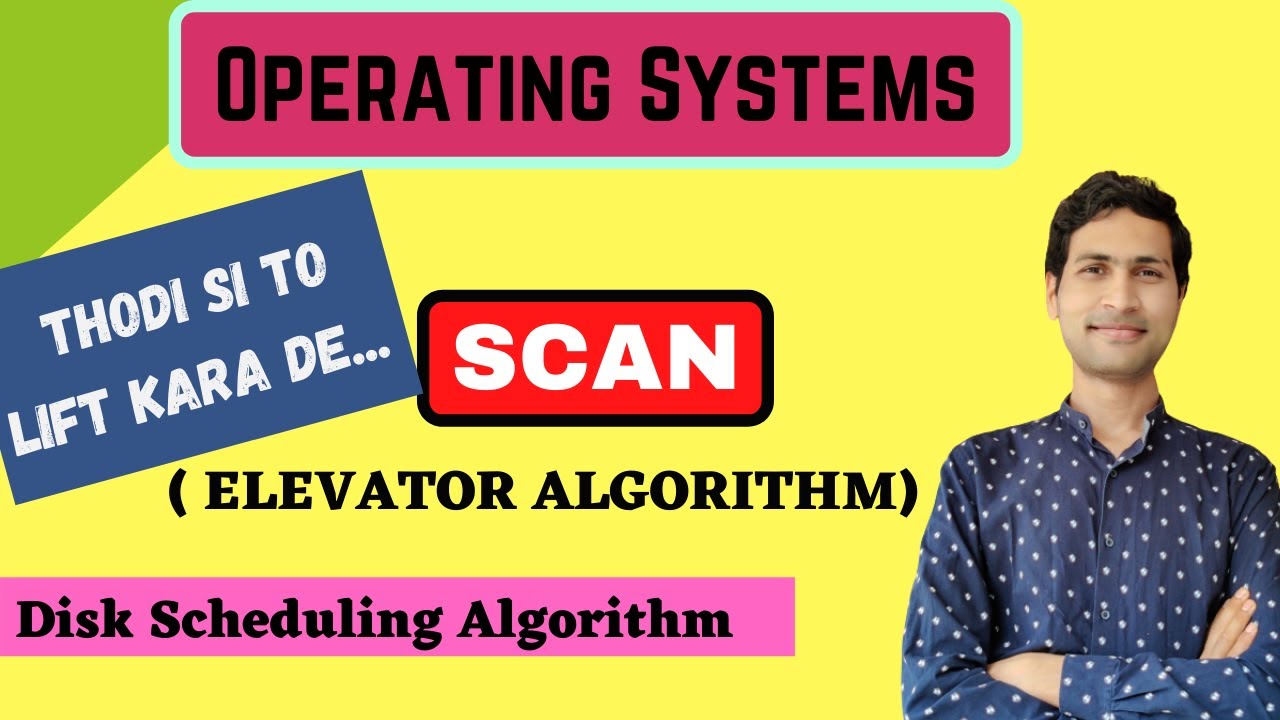 SCAN or ELEVATOR  Disk Scheduling Algorithm || With Example || Operating Systems || Dilip Gangwar