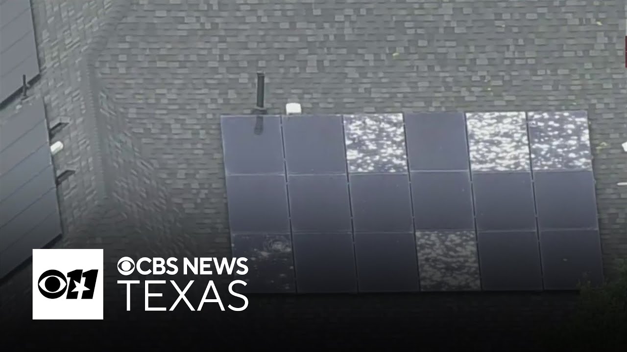 Baseball‑size hail shatters panels, damages cars as storms hit Dallas‑area neighborhoods