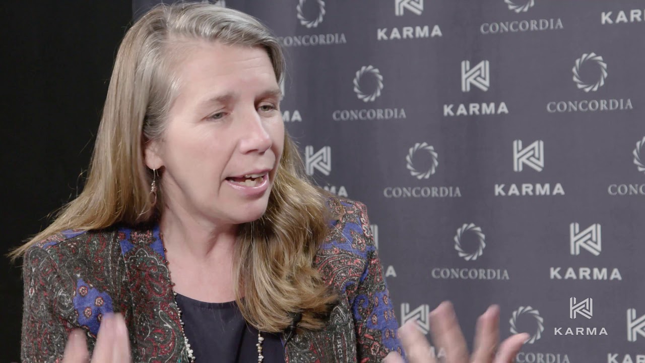 Internews President & CEO, Jeanne Bourgault at the Concordia Summit in NY 2017