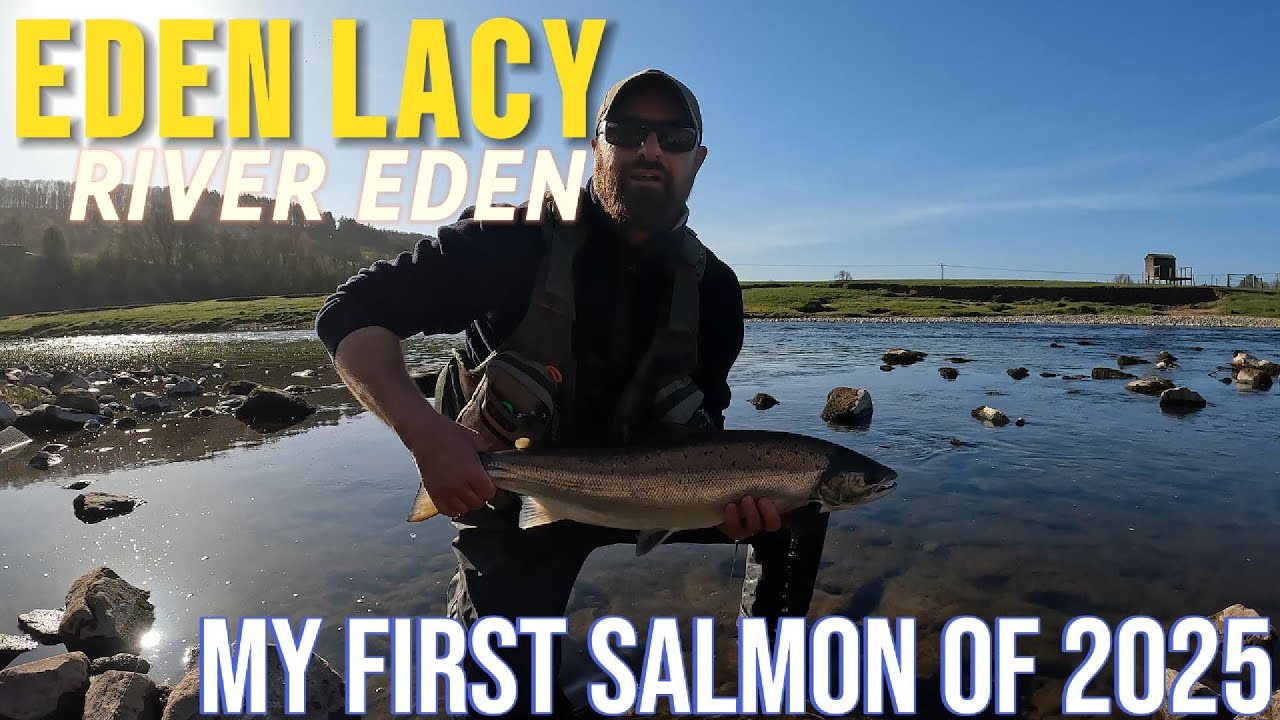 SALMON FISHING AT EDEN LACY ON THE RIVER EDEN - MY FIRST SALMON OF 2025
