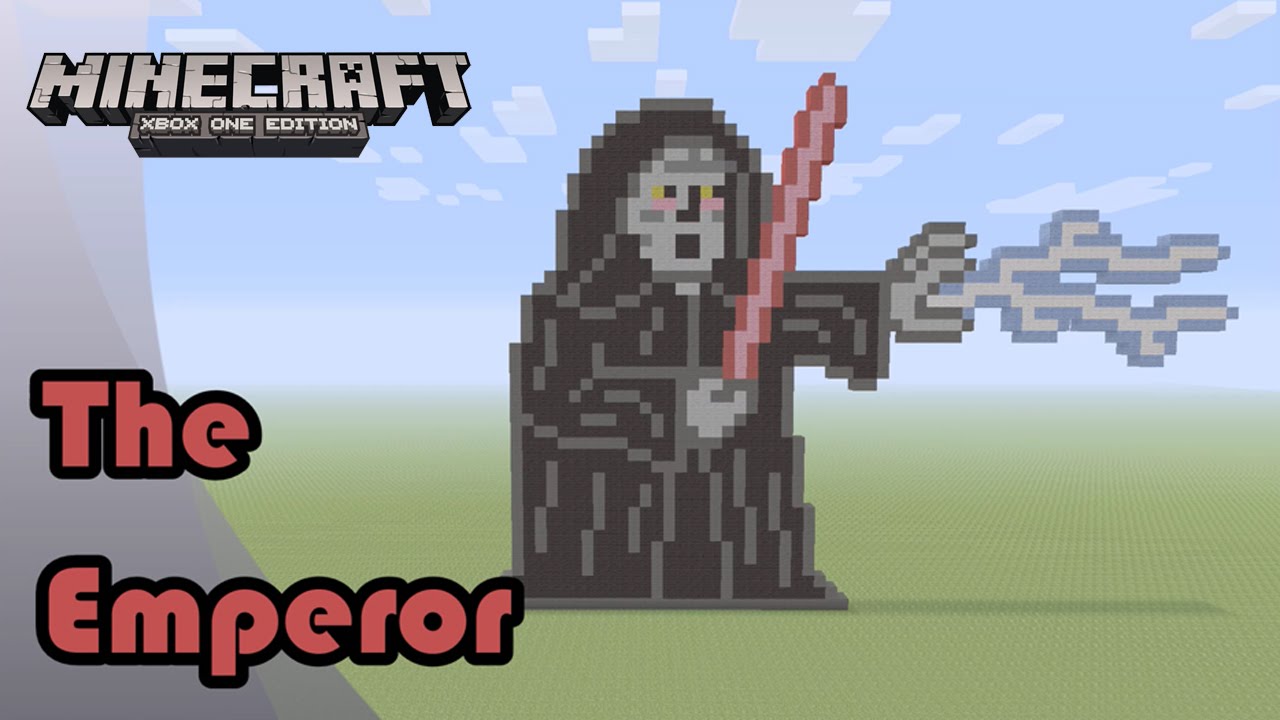 Minecraft: Pixel Art Tutorial and Showcase: The Emperor (Star Wars)