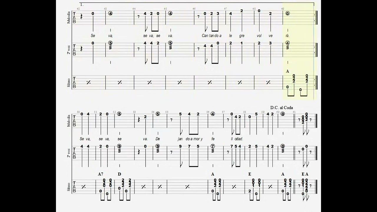 Sebastopol (Tablatura sonora)