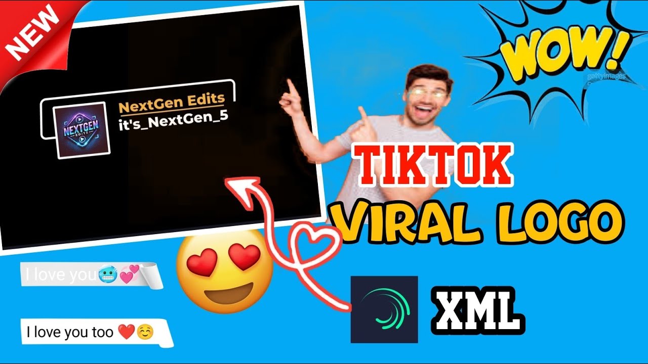 Xml-file. TikTok viral logo// viral tiktok logo// Logo xml. Natok logo.