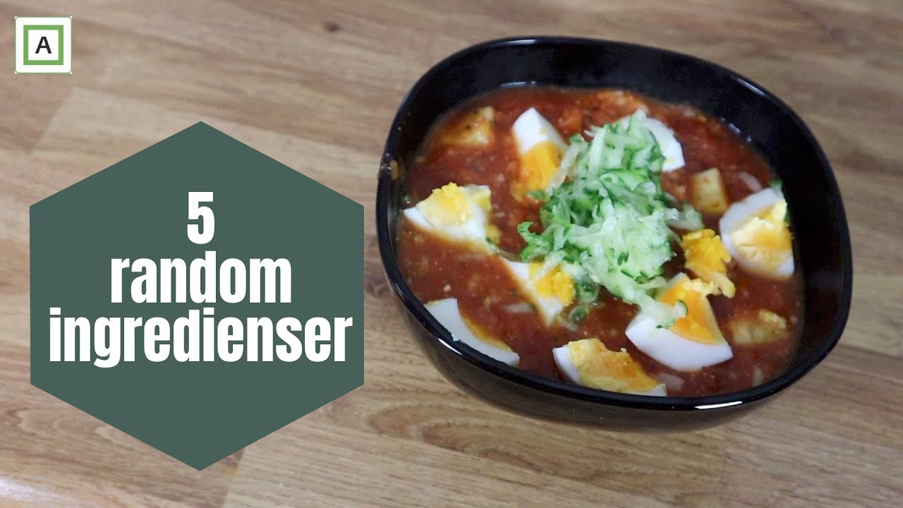 Mat p&aring; mandag | 5 random ingredienser | April | Tomatsuppe med squash