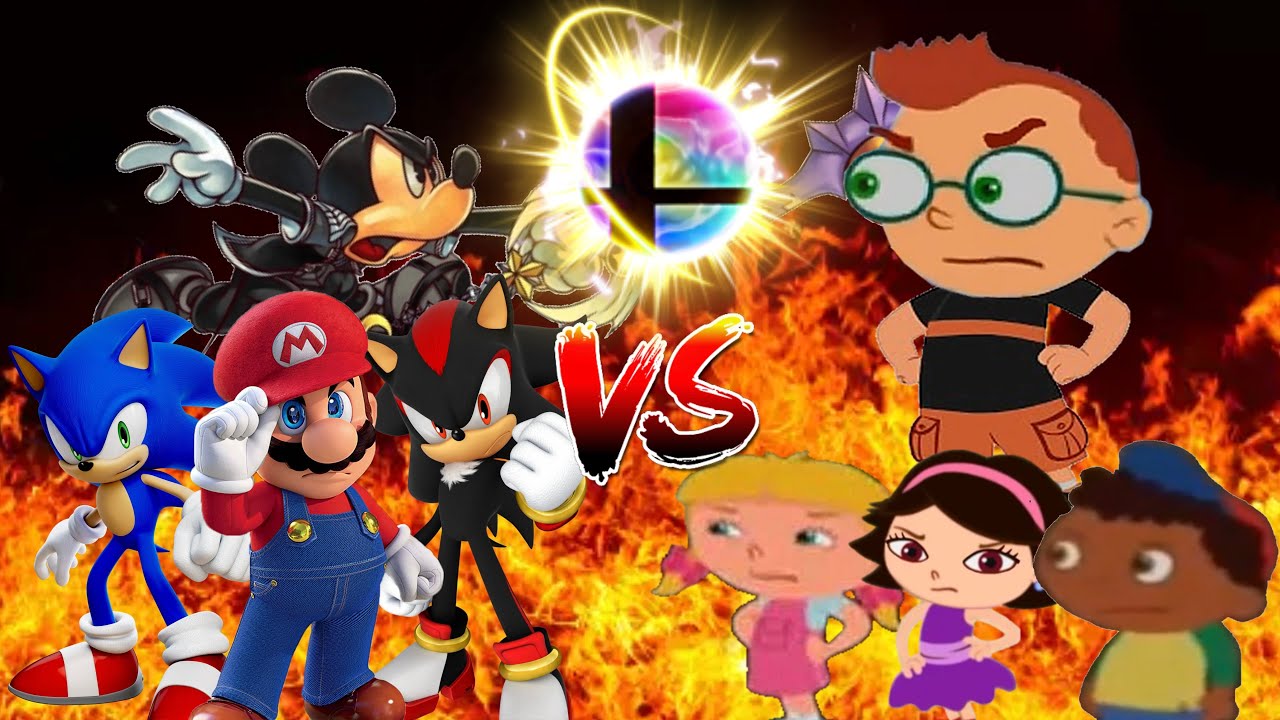 Mario, Mickey, Sonic & Shadow vs. The Little Einsteins