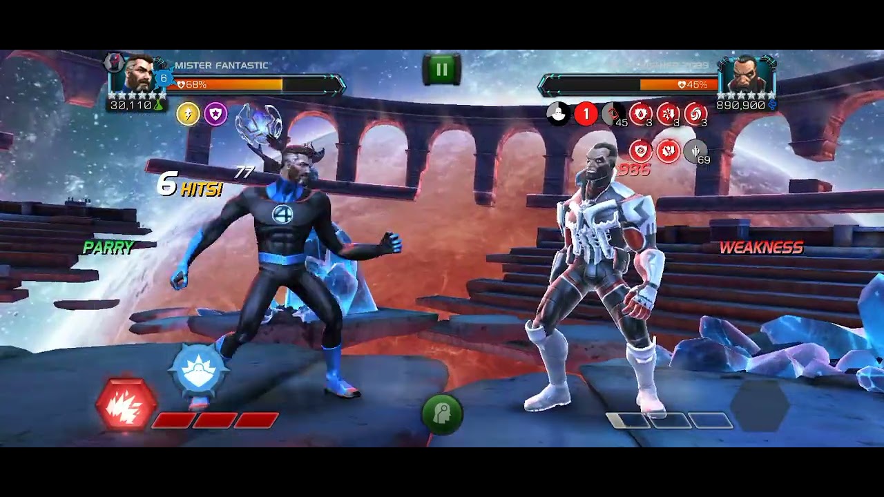 Mister Fantastic Solos Abyss Punisher - Marvel Contest of Champions
