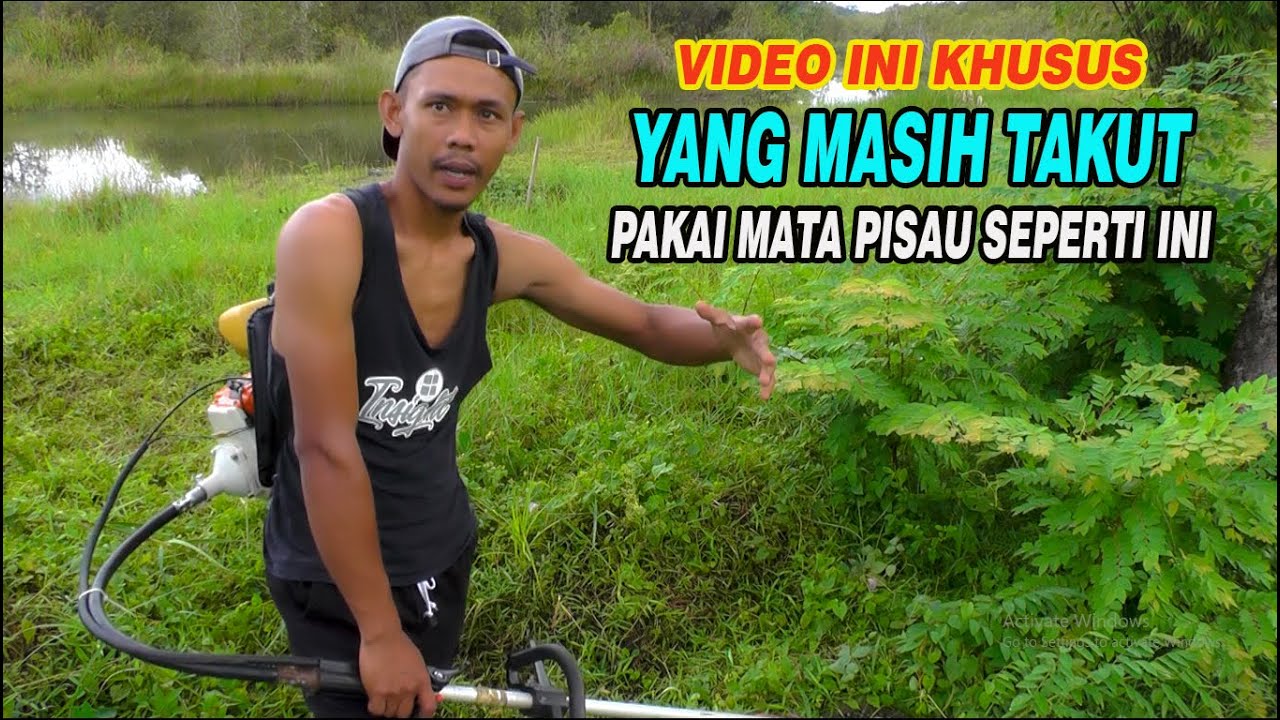KITA BUKTIKAN !!! PAKAI MATA PISAU MESIN RUMPUT BULAT ITU SANGAT AMAN || TASCO MATA 40