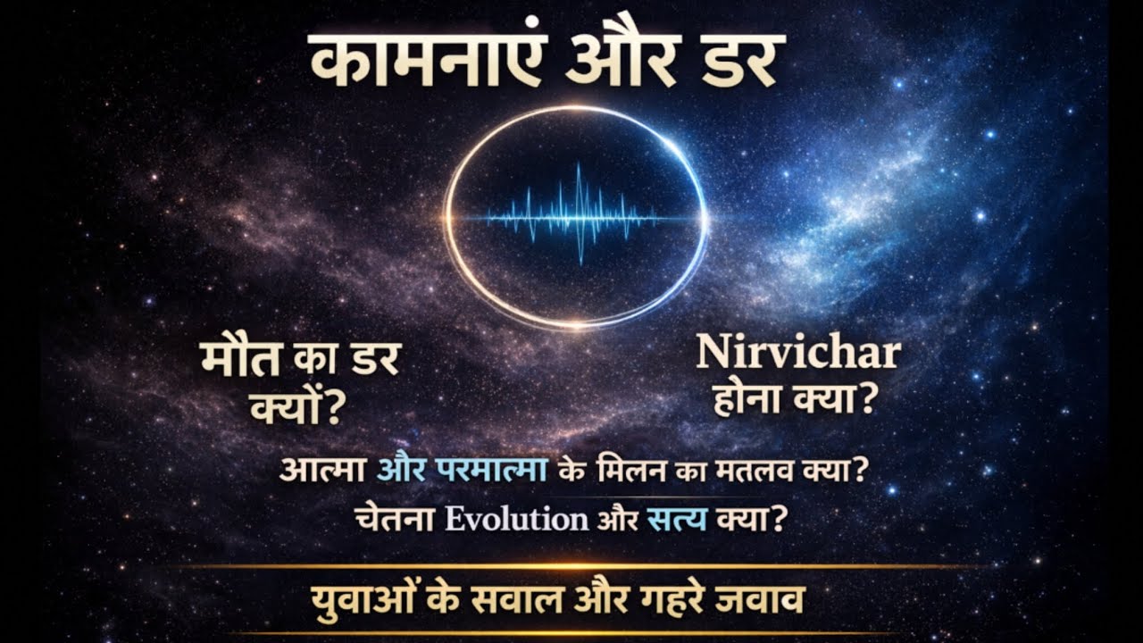 कामनाएं और डर | निर्विचार होना क्या? | मौत का डर क्यों? | मरने के बाद क्या? | आत्मा-परमात्मा क्या?