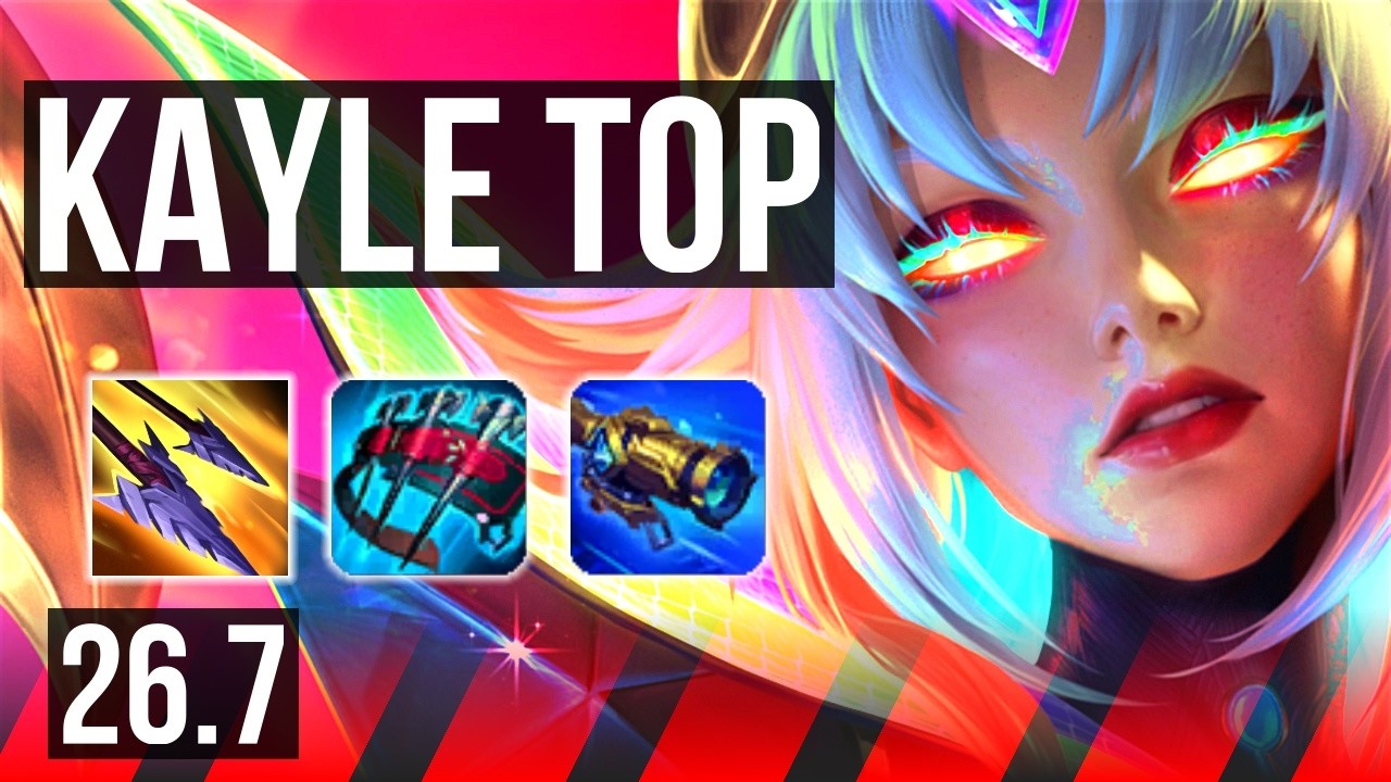 KAYLE vs ZAAHEN (TOP) | 58K damage, Good KDA: 13/2/9, 8k gold comeback | NA Master | 26.7
