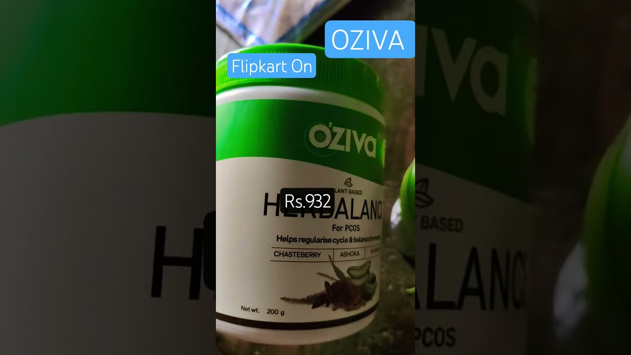 OZIVA.PLANT BASED🌱HERBALANCE For PCOS.Helps regularise cycle &balance hormones #trending #medicine