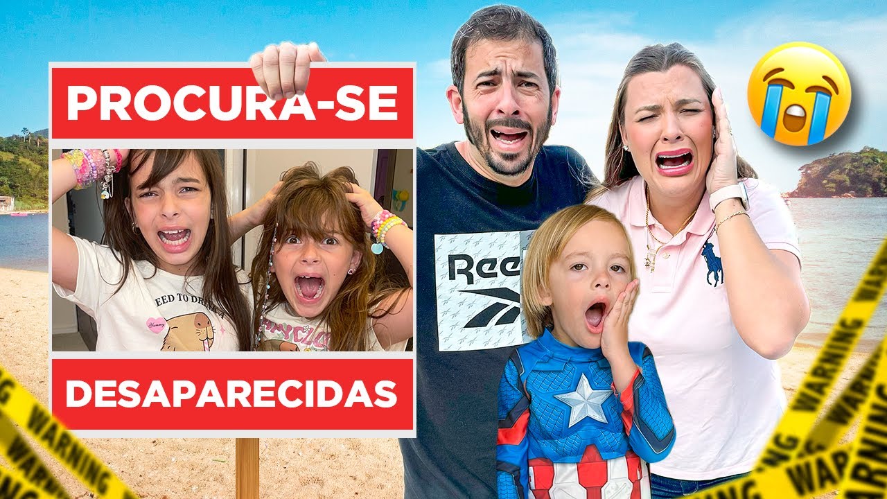 LAURINHA E HELENA SUMIRAM NA PRAIA!! FICAMOS PREOCUPADOS