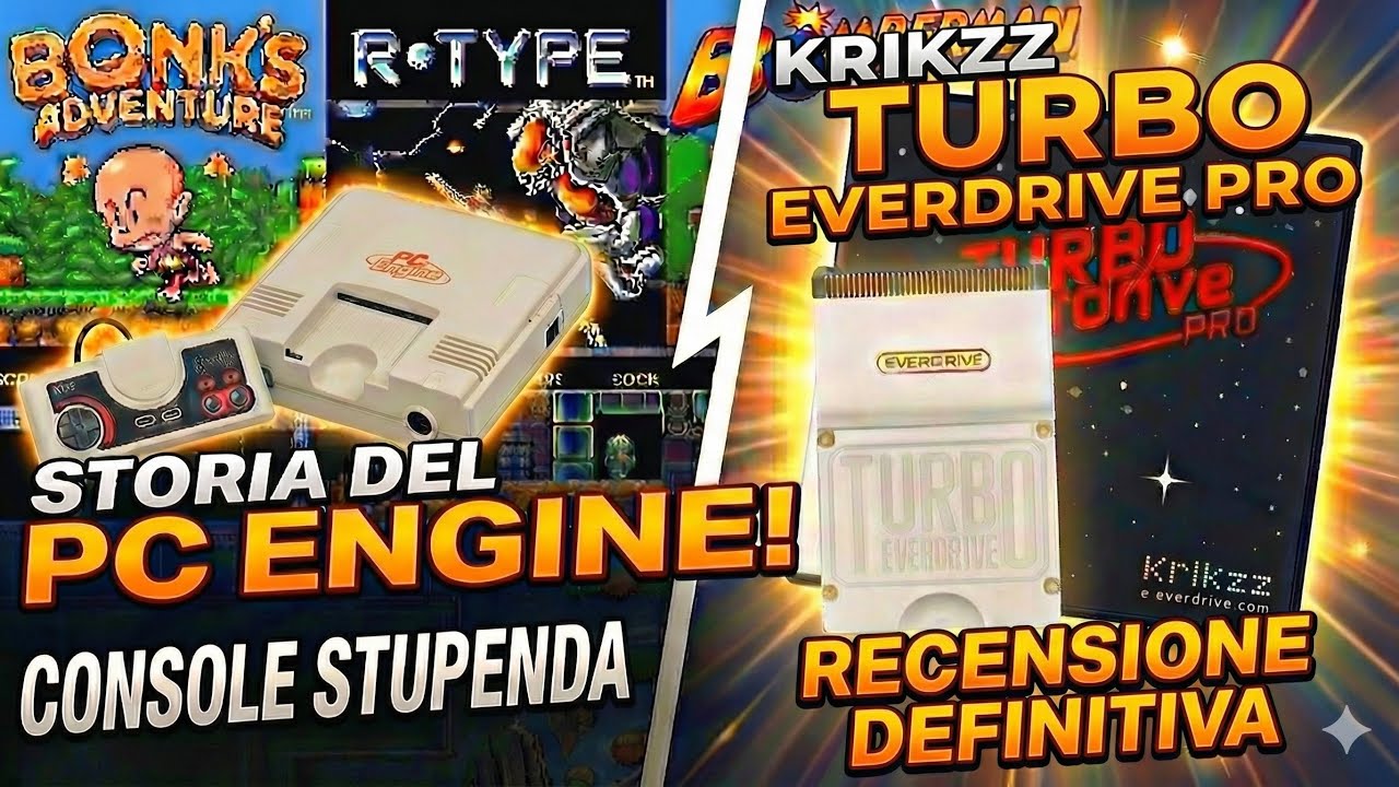 IL PC ENGINE: CONSOLE CHE SFIDÒ I GIGANTI - KRIKZZ TURBO EVERDRIVE PRO RECENSIONE #retrogaming