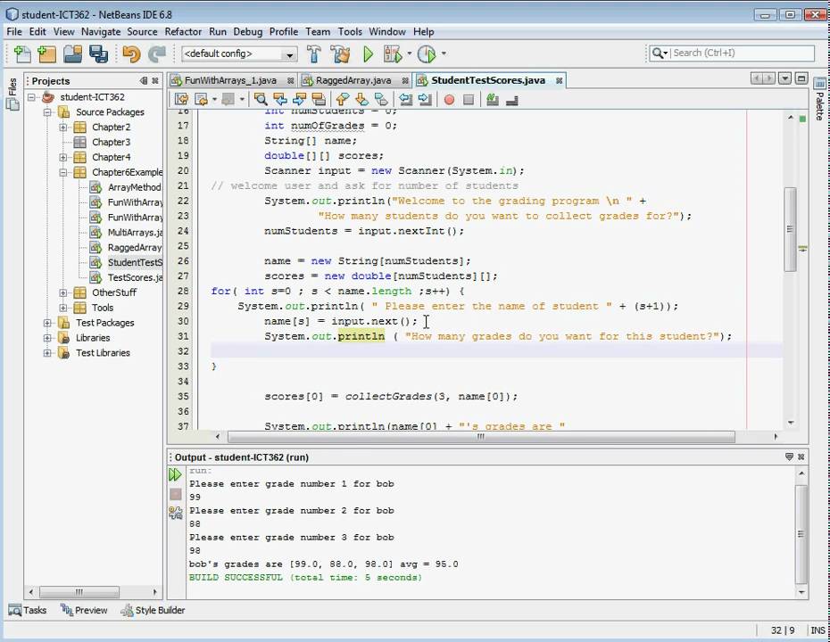 Java Programming: Ragged Arrays (3)