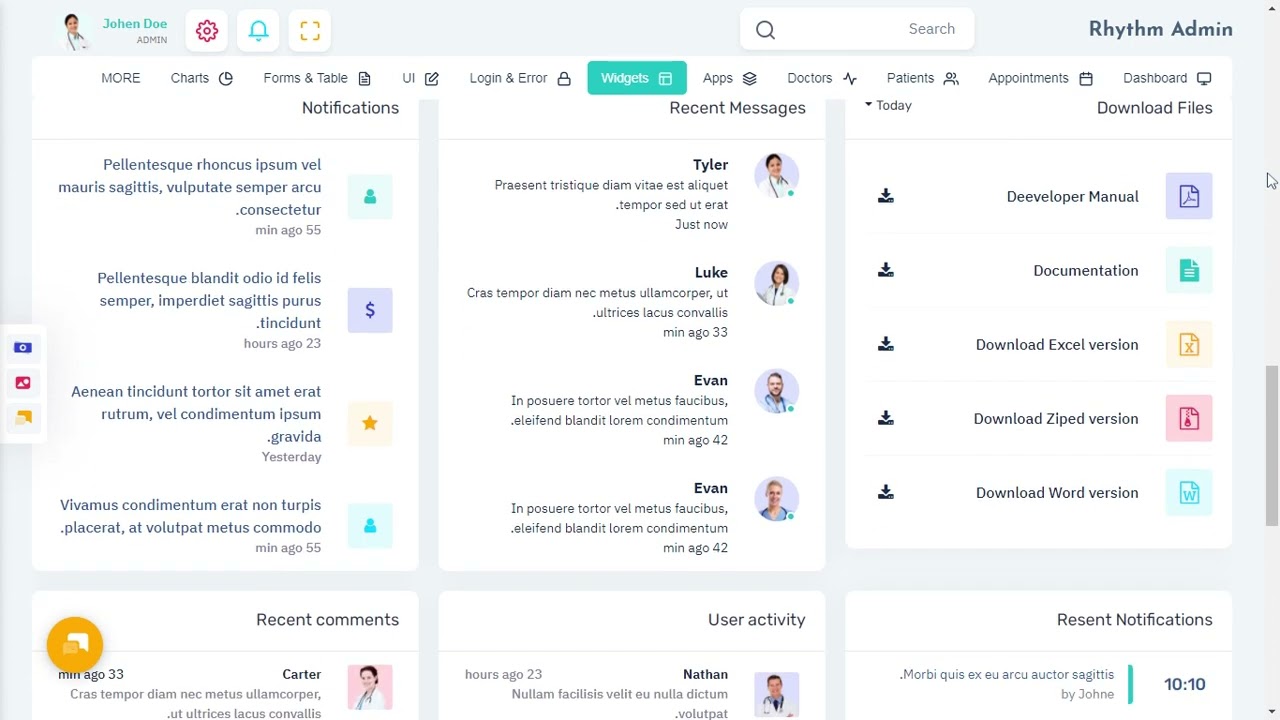 Medical Dashboard Bootstrap Admin Template with RTL Light Theme