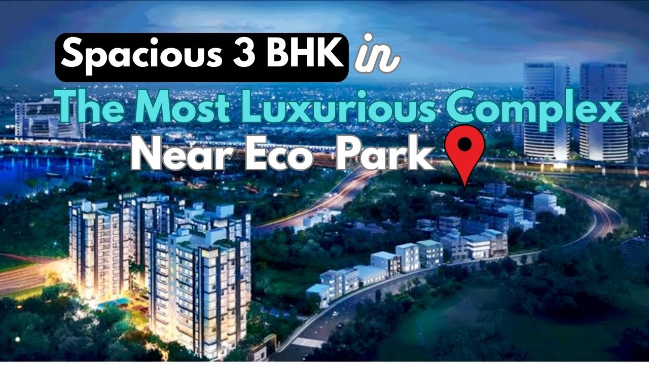 Spacious 3bhk flat in luxury complex near eco park Newtown Kolkata #3bhkflat #complex 