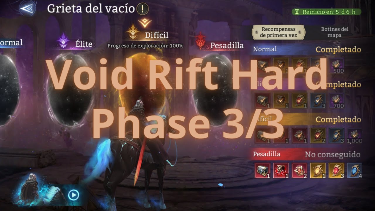 Grieta del Vacío Difícil Etapa 3/3 (Void Rift Hard Phase 3/3) - Watcher of Realms