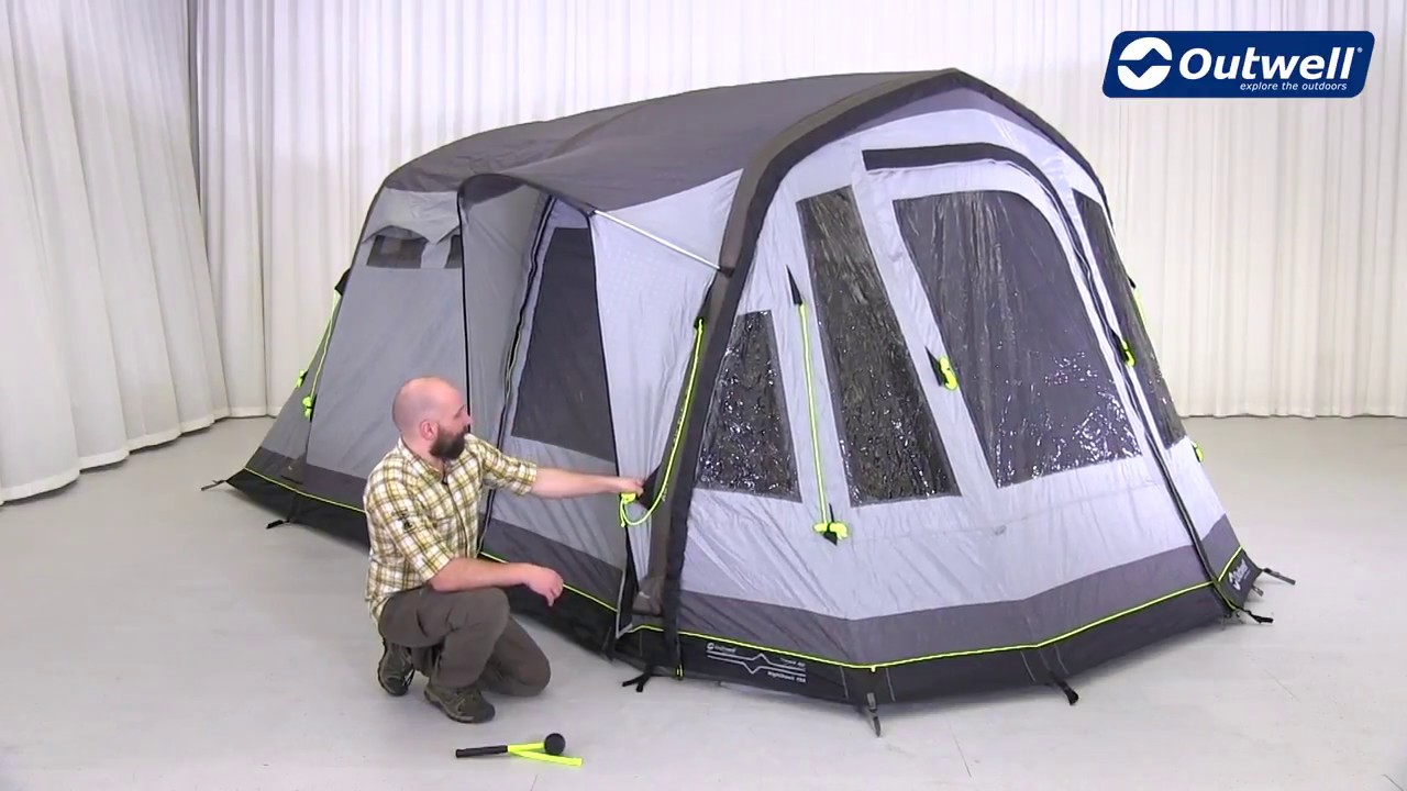 How to pitch an Air Tent - Outwell Nighthawk 4 Demo