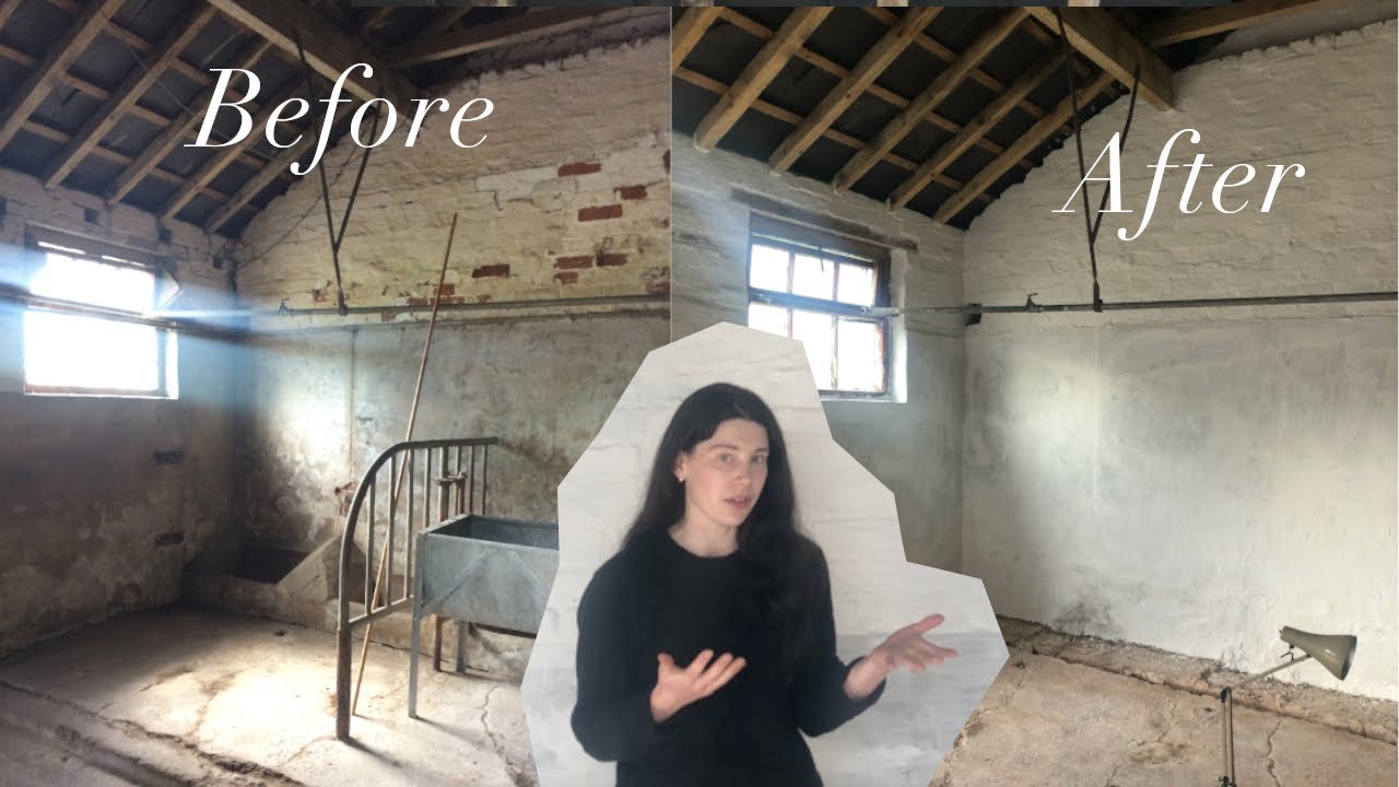 #23 This looks SO good! Barn transformation, DIY renovation progress, painting with limewash