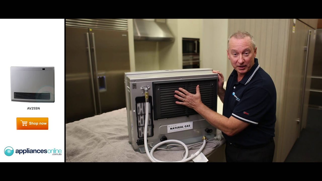 Обзор газового обогревателя Rinnai Avenger AV25SN от эксперта по продуктам — Appliances Online