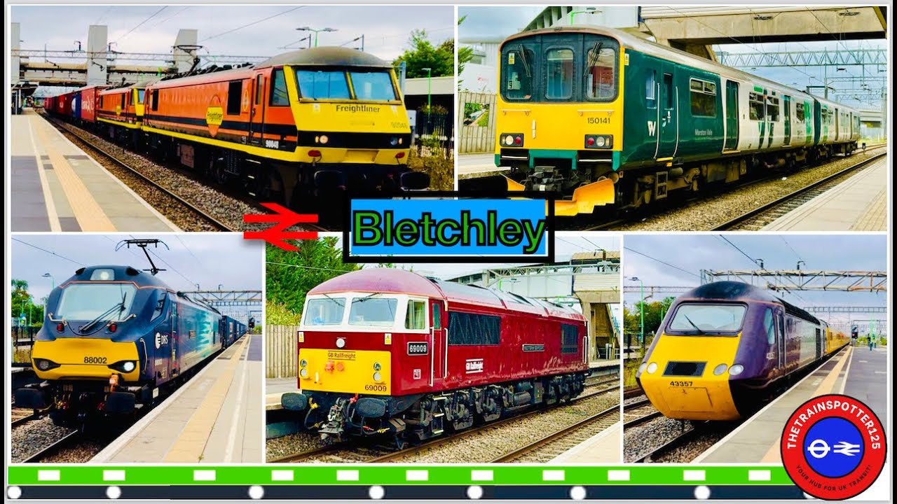 SPECTACULAR DAY of Trains at Bletchley Station!! [BLY] - WCML (03/09/2024)