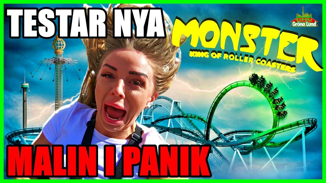 TESTAR MONSTER PÅ GRÖNALUND *MALIN I PANIK*
