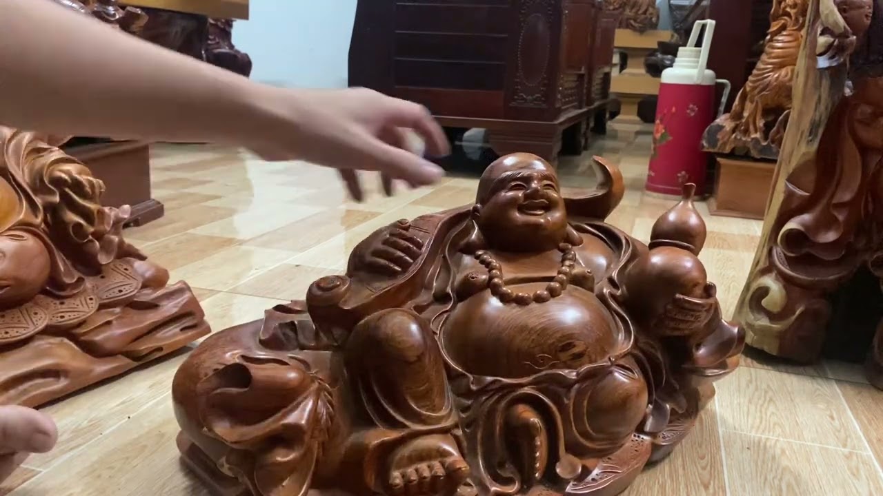Tượng để bàn, trang thờ- tượng gỗ di lặc đăk lăk 0945 63 48 78