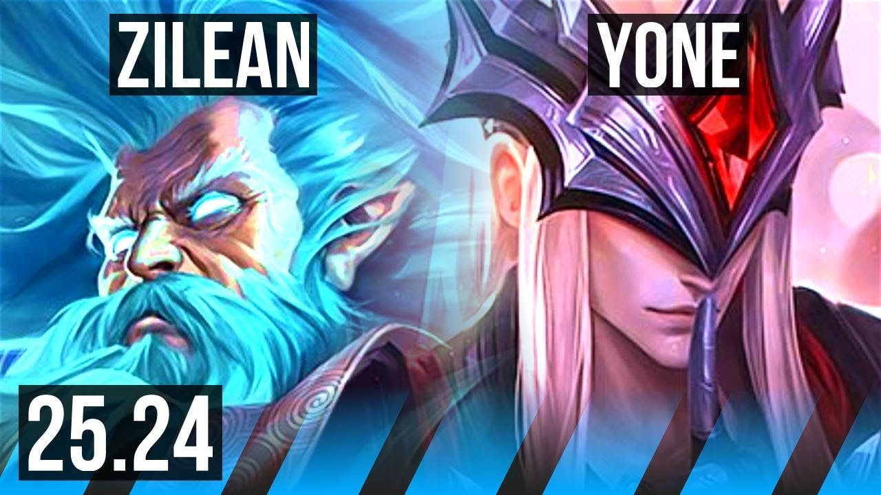 ZILEAN vs YONE (MID) | 24K damage | KR Grandmaster | 25.24